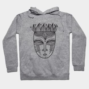 Tribal mask Black Hoodie